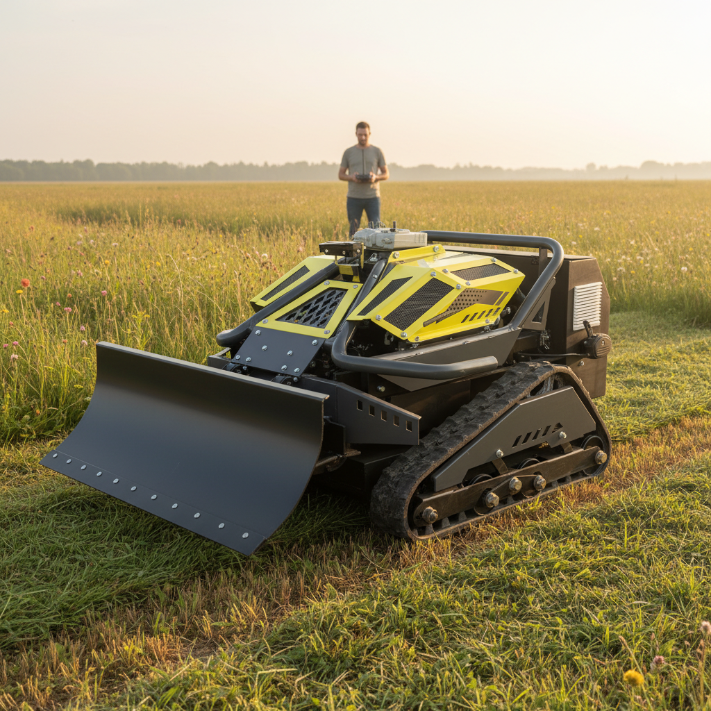 Gardening Tools Lawn Mower - Hot Sale Cordless Remote Control Lawn