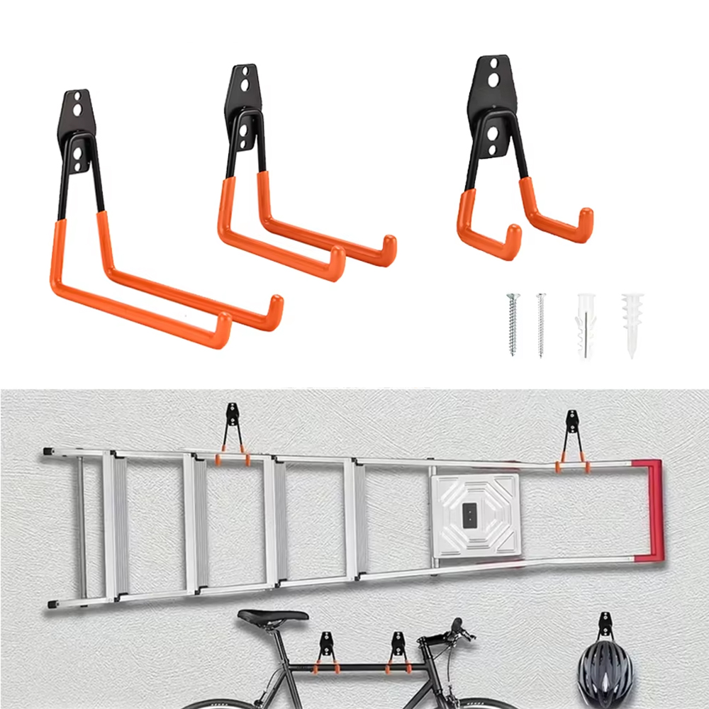 Gardening Tools Organizer - Heavy Duty Wall Mount Metal Hook