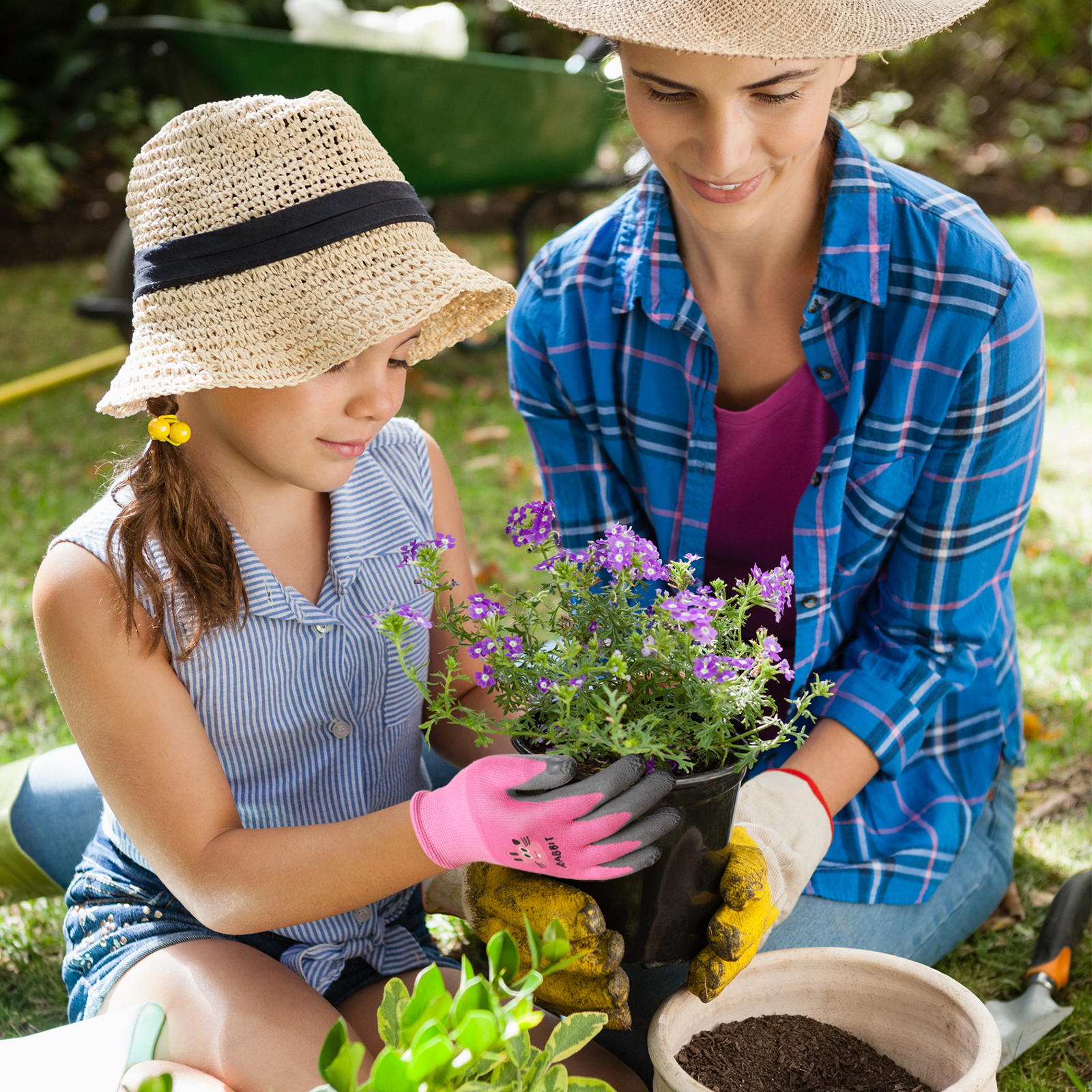 3 Pairs Kids Gardening Gloves, - огляд і ціна Gardening Tools 5 Year Old