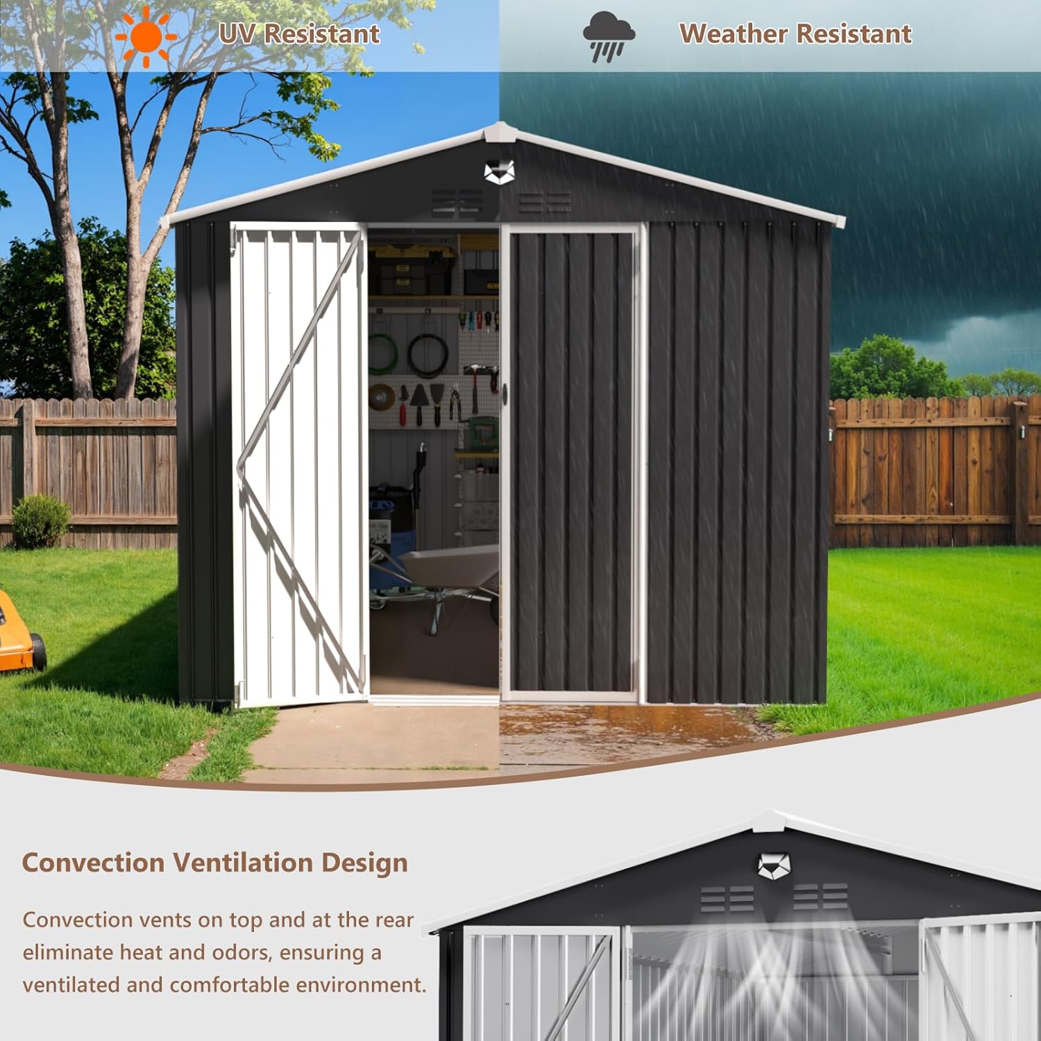10x12 FT Metal Outdoor Storage - огляд і ціна Gardening Tool