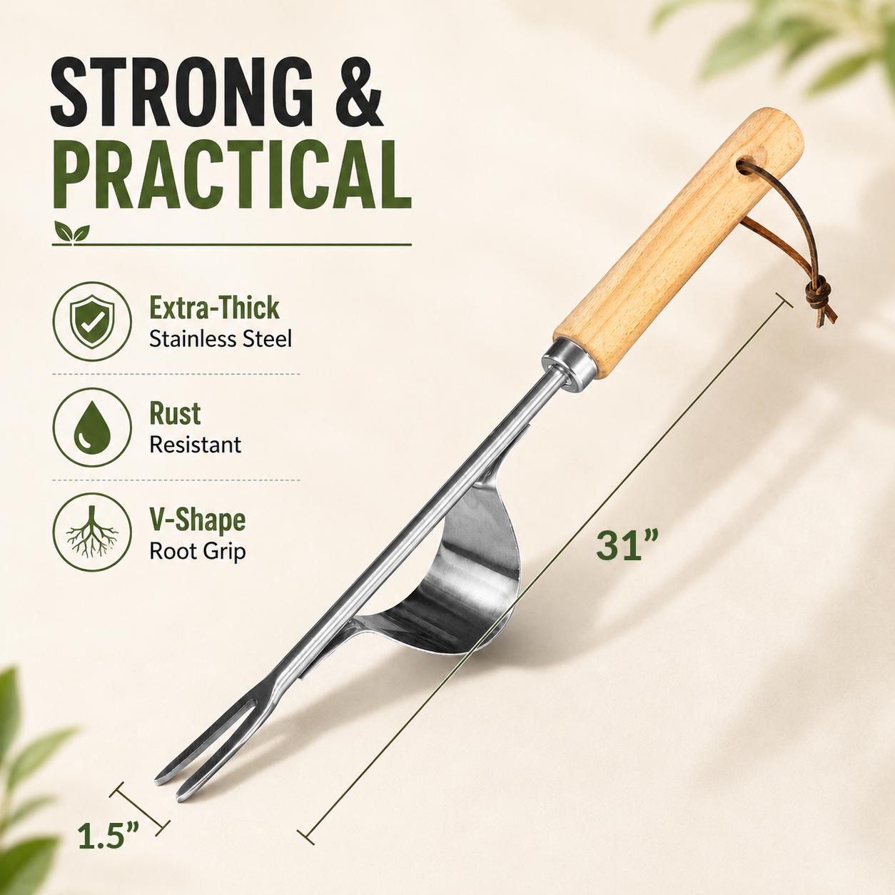 Manual Weed Remover, Stainless - огляд і ціна Grass Seed Spreader