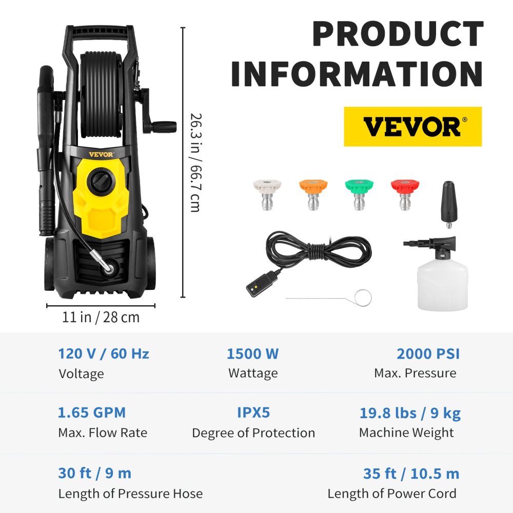 Electric Pressure Washer 2000  - огляд і ціна Gardening Tools List
