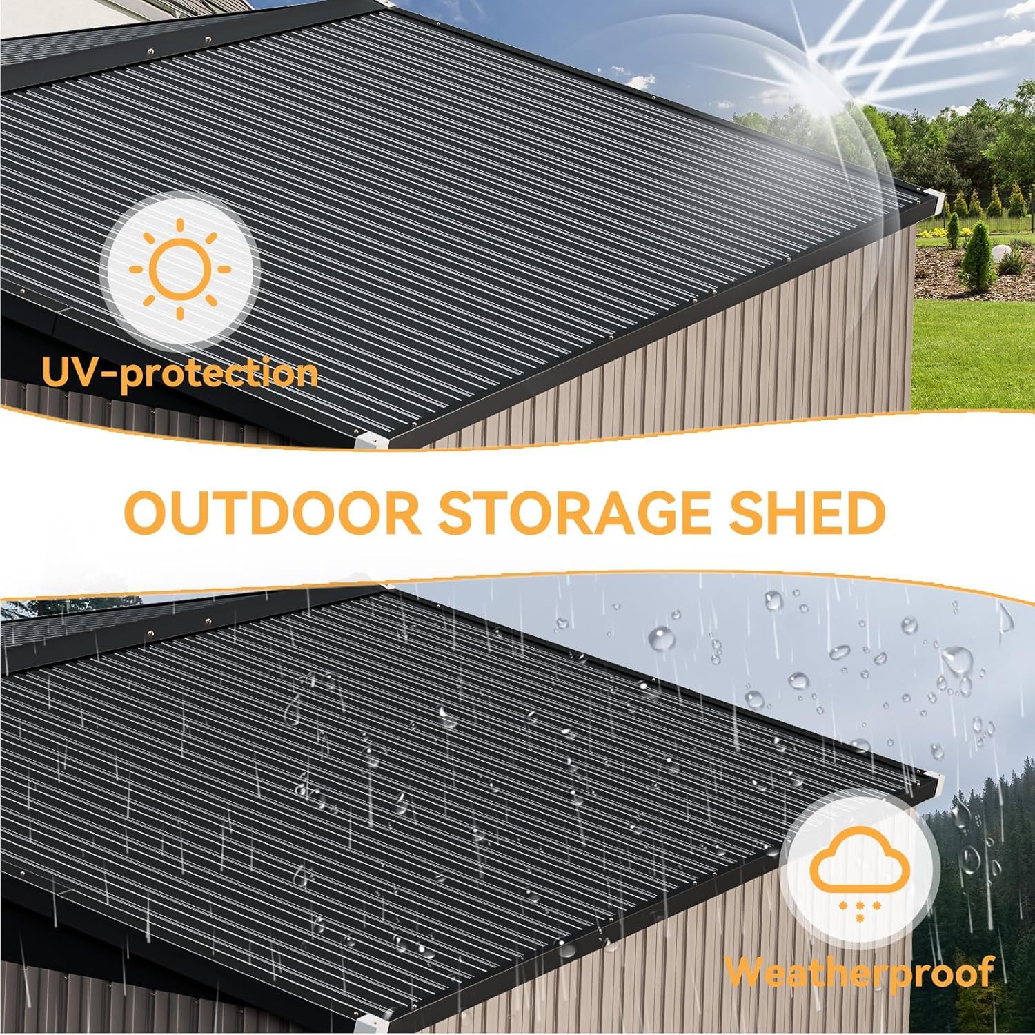 10 x 12FT Outdoor Storage Shed - огляд і ціна Gardening Tool