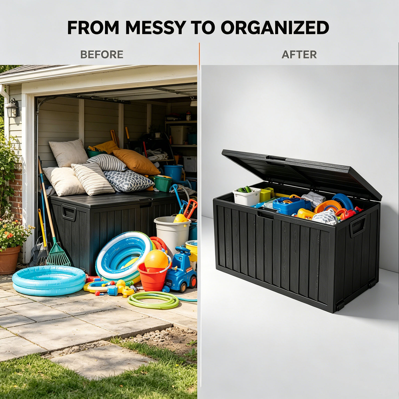 75 Gallon Outdoor Resin Deck S - огляд і ціна Gardening Tools Organizer