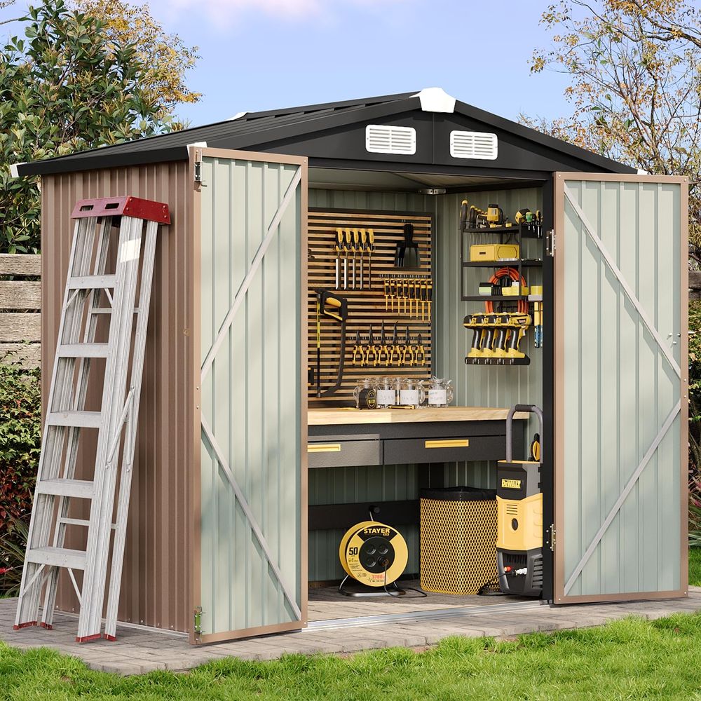 6.2x4 FT Shed Outdoor Storage  - огляд і ціна Gardening Tools B&Q