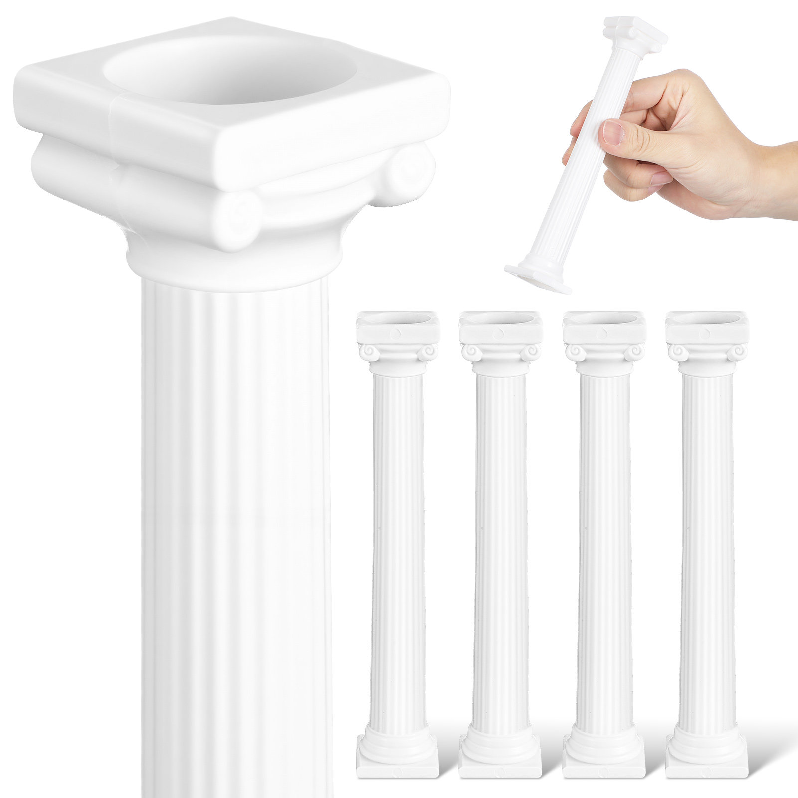 6Pcs Roman Pillar Mini Column  - огляд і ціна Gardening Tools Photo