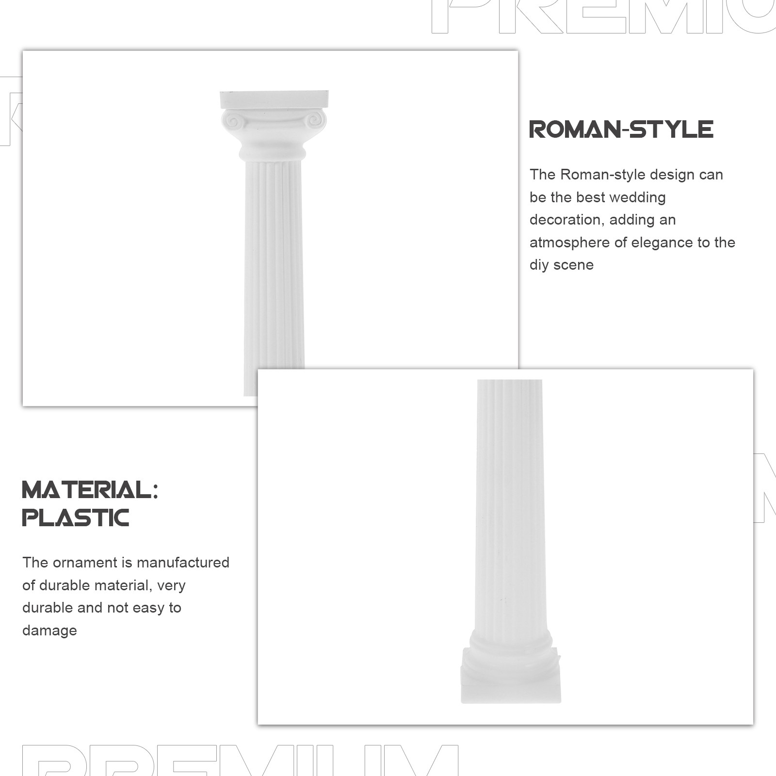 6Pcs Roman Pillar Decor Mini C - огляд і ціна Gardening Tools Photo
